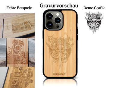 INDIVIDUELL iPhone 14 Pro Bambus-Kunststoff